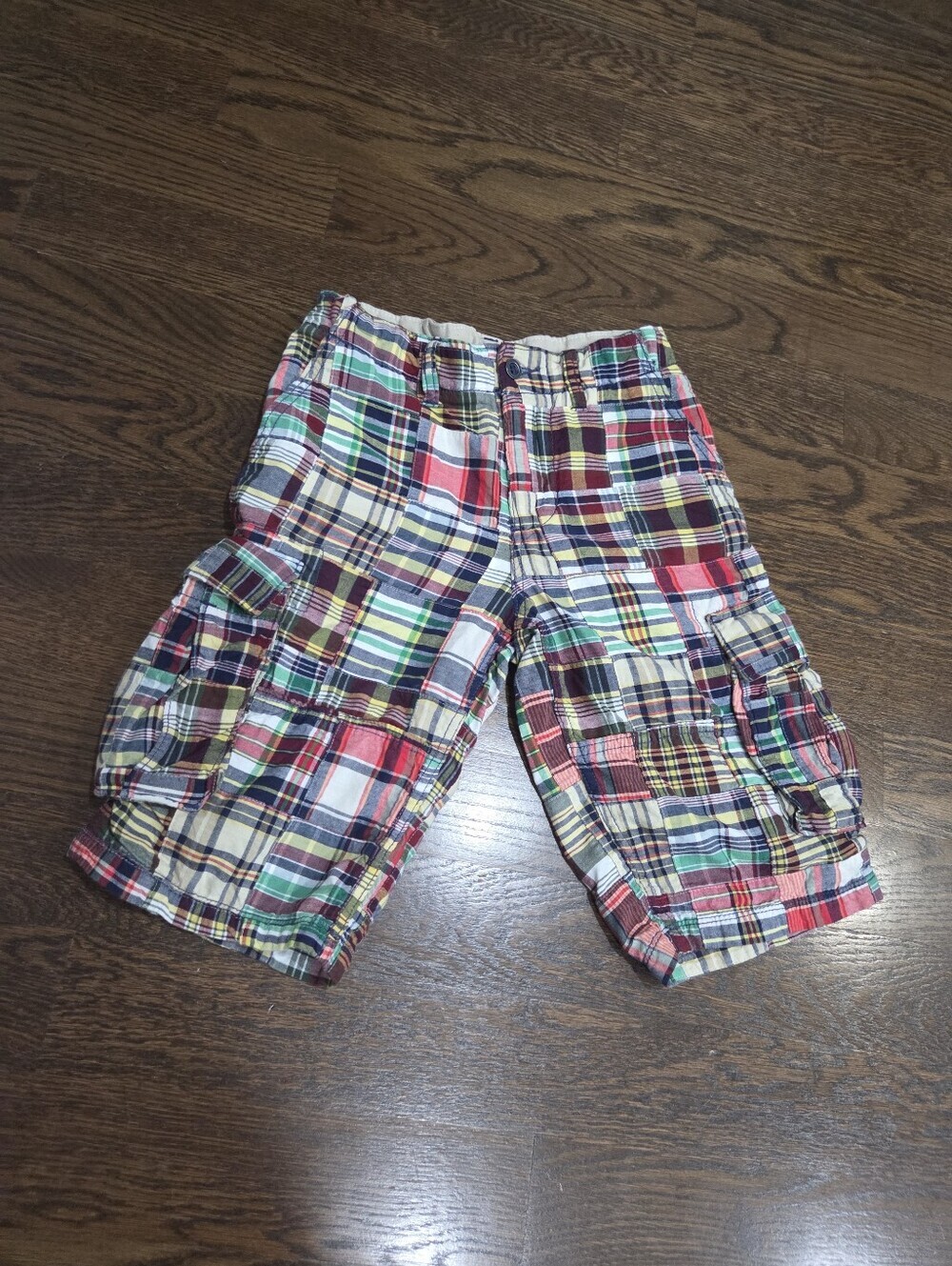 Gap KidsBoys Multi-Color Plaid Cargo Shorts Sz.14